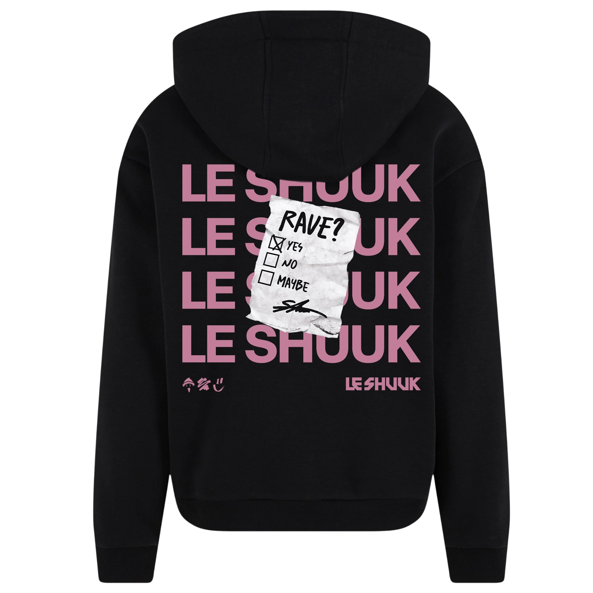 RAVE 2K26 – Fluffy HOODIE „Black Edition“