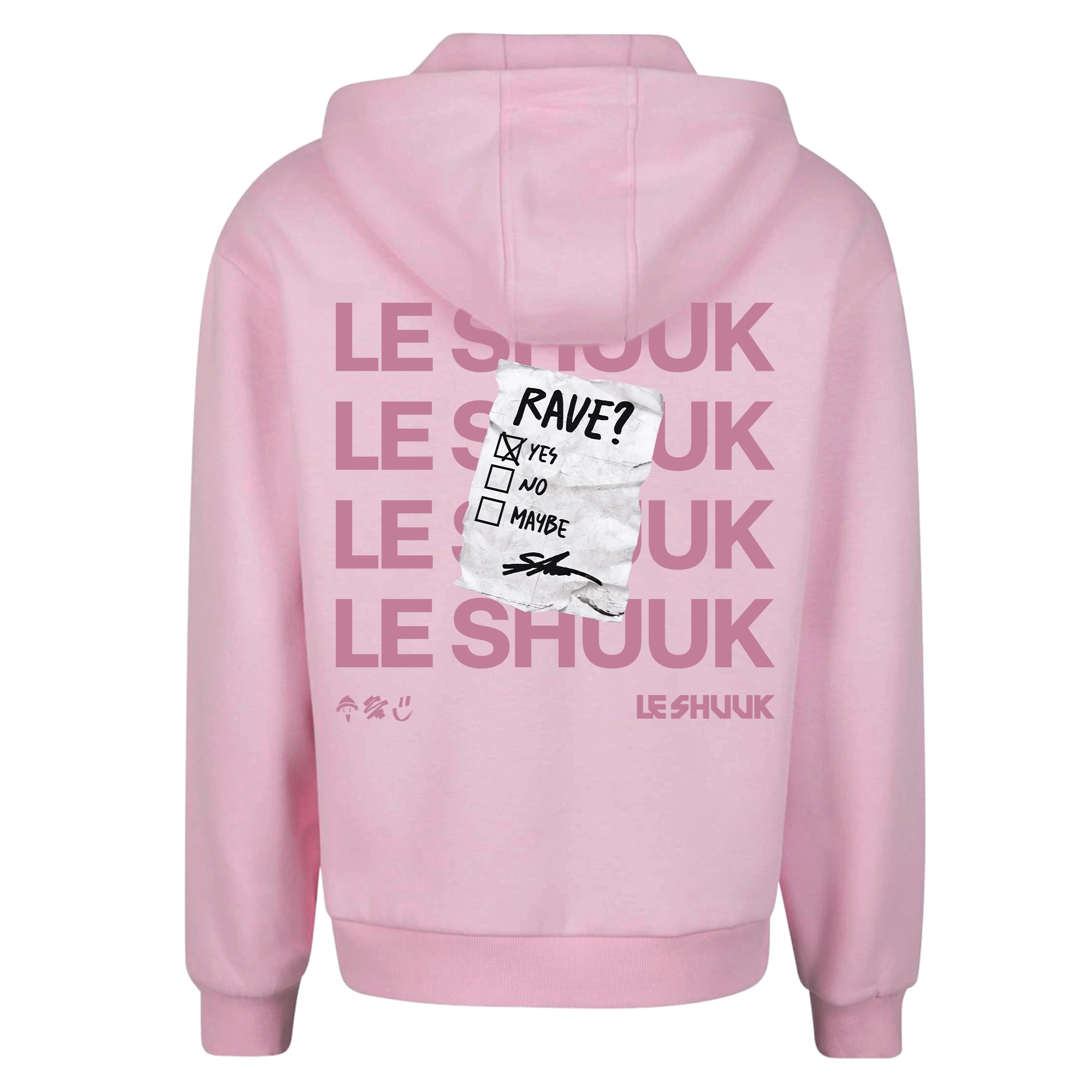 RAVE 2K26 – Fluffy HOODIE „Rosa Edition“