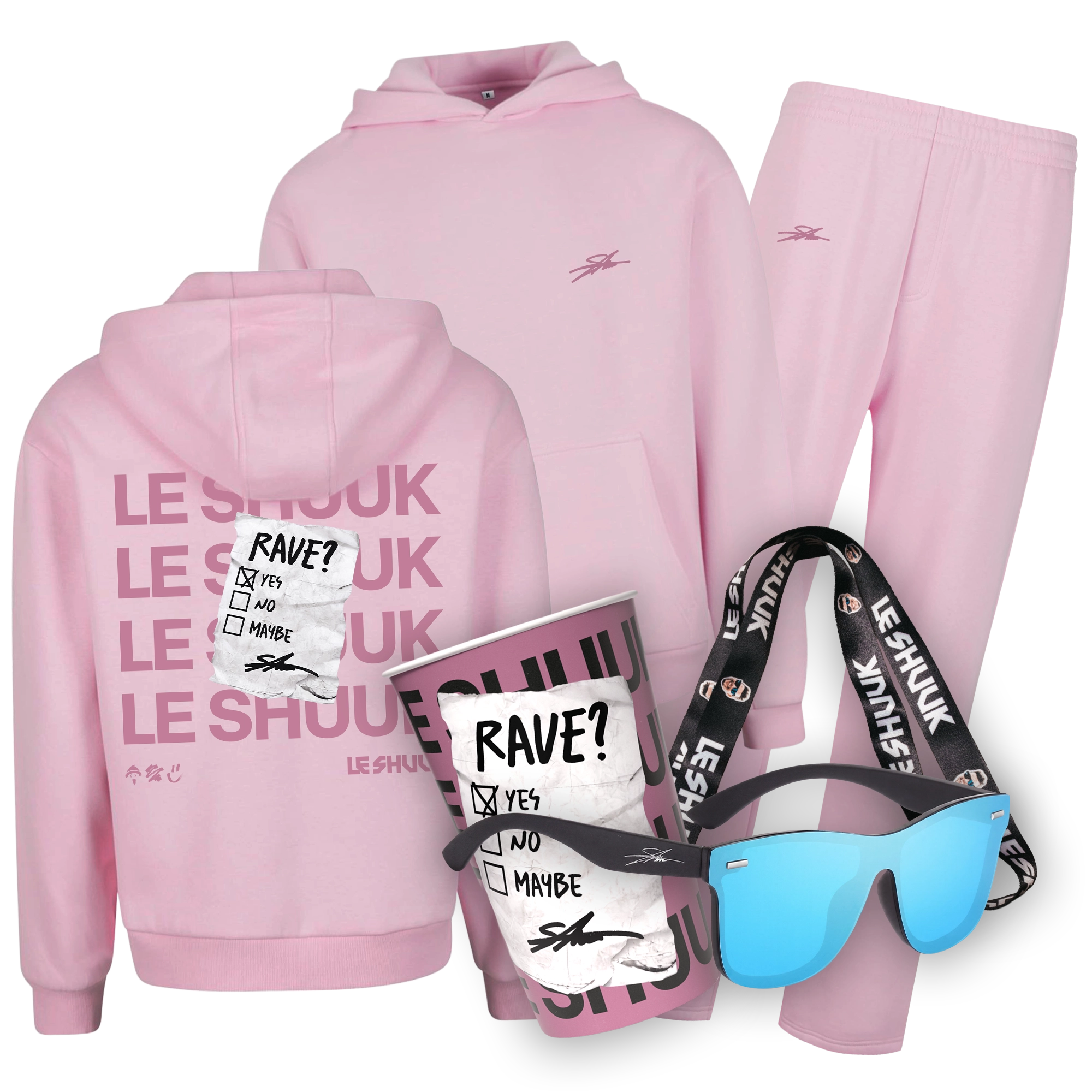 RAVE-BUNDLE 2K26 – Fluffy HOODIE „Rosa Edition“ (LIMITIERT)