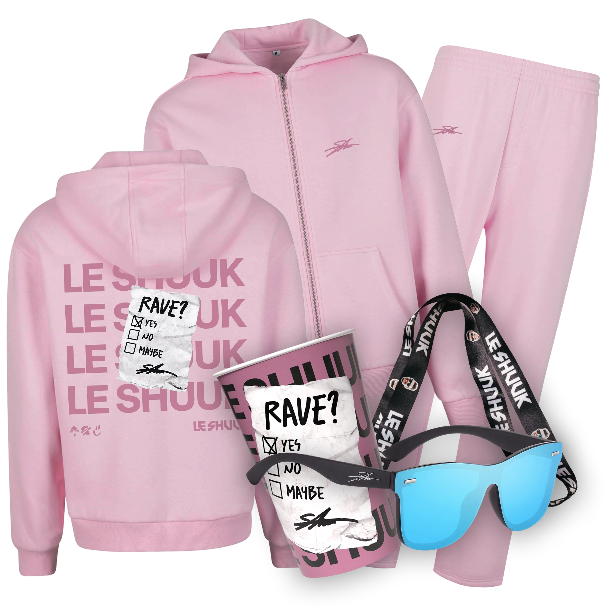 RAVE-BUNDLE 2K26 – Fluffy ZIPPER „Rosa Edition“ (LIMITIERT)