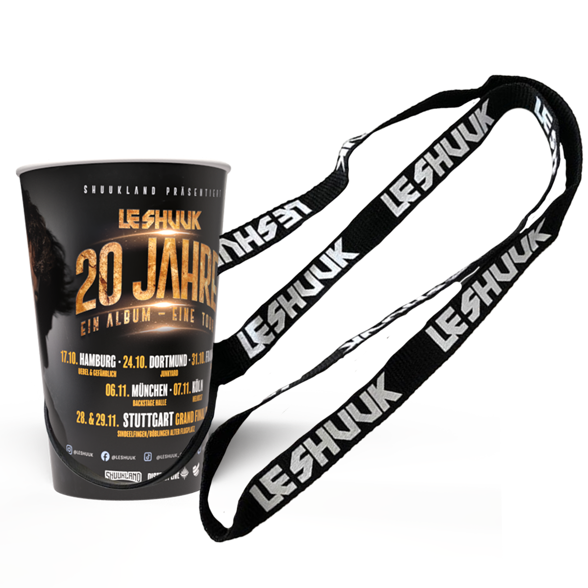 20 JAHRE LE SHUUK Becher + Halter