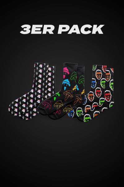 CRAZY SHUUK SOCKS 3er Pack